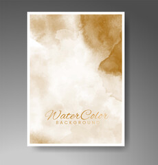 Cover template with watercolor background. Design for your cover, date, postcard, banner, logo.