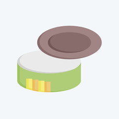 Icon Can Opener. related to Camping symbol. flat style. simple design editable. simple illustration