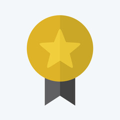 Icon Badge. related to Award symbol. flat style. simple design editable. simple illustration