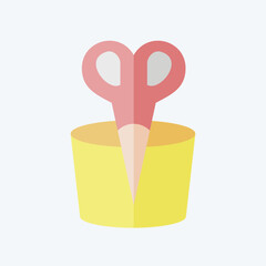 Icon Nose Hair. related to Bathroom symbol. flat style. simple design editable. simple illustration