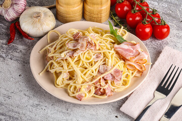 Italian pasta spaghetti Carbonara