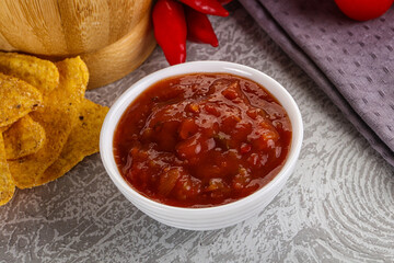 Spicy mexican sauce Salsa dip
