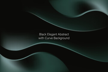 Abstract Black with Curve Background