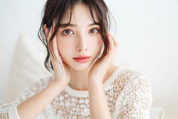 若い女性　美容イメージ