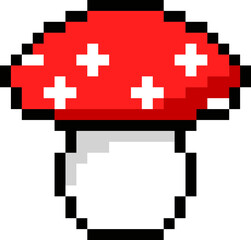 Pixel Game Mushroom Icon