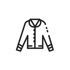 Attire Coat Jacket Line Icon