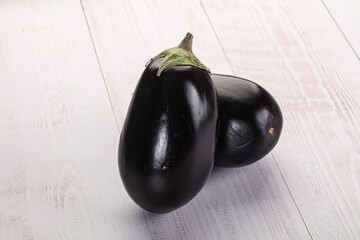 Ripe tasty natural organic eggplant