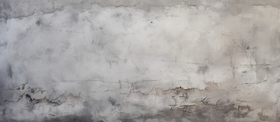 An aged concrete wall is visible, exhibiting peeling white paint, indicating signs of wear and tear over time - obrazy, fototapety, plakaty
