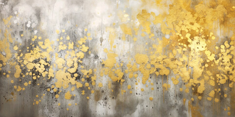 Gold brush stroke. Abstract oil paint texture background, pattern of gold brush strokes. Golden texture brush stroke used as background. Golden oil paint  banner. Golden texture.