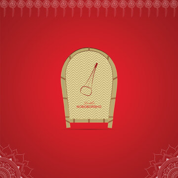 Pohela Boishakh | festival of | Pohela Boishakh poster, bengali new year, Suvo Noboborsho, Flat illustration of |  social media post. greeting, card, banner,post, poster, Happy Bengali New Year, 1431,