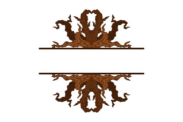 Tree Trunk Ornament Frame Border For Decoration Nature Theme