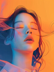 Colorful portrait photography of women