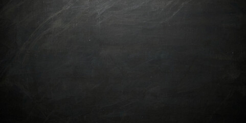 Blank chalkboard, blackboard texture Abstract chalkboard black background grunge texture with copy space. Education and reading concept background.