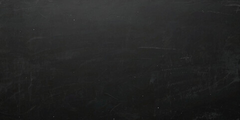 Black board grunge texture background. Abstract chalkboard black background. Education and reading concept background.