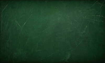 Abstract texture of green chalkboard background texture with copy space. Design concept for school education, dark wall backdrop , design template.