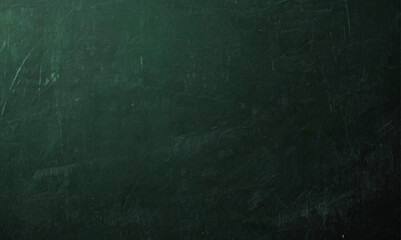 Abstract texture of green chalkboard background texture with copy space. Design concept for school education, dark wall backdrop , design template.