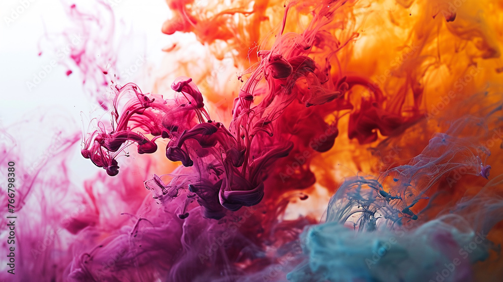 Sticker swirling pools of deep blues and purples merging into each other.