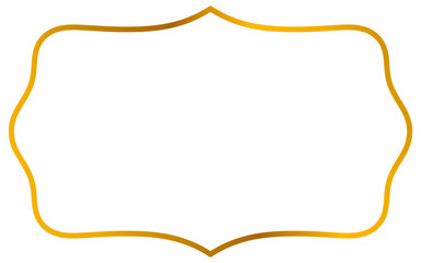 Golden vintage text border