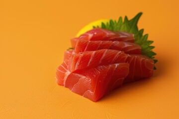 Close Up of Fish on Yellow Surface