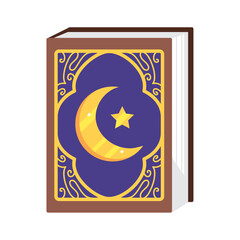 ramadan religious book isolated