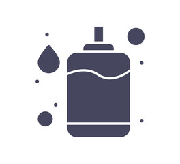 Silhouette Hand wash in sanitiser vector illustration design isolated on white background, symbol for your web site design, icon logo, app, UI.