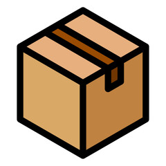cardboard box icon 