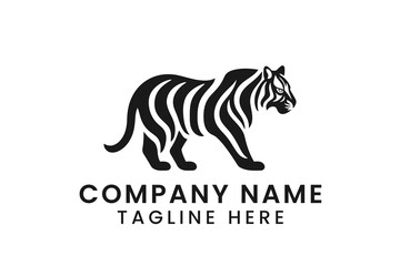 tiger illustration logo design tshirt vector graphic art