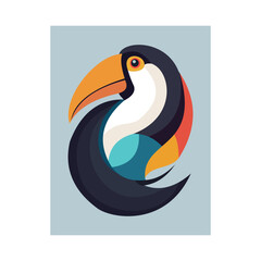 yin yang toucan bird