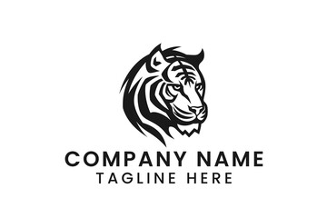 tiger head vector logo design tshirt vector graphic art