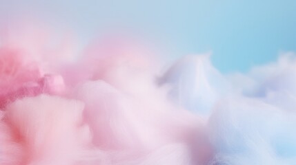 Abstract Soft Pink and Blue Cotton Candy Texture