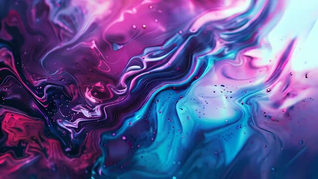 abstract background with pink, purple and blue paint.