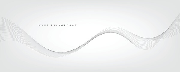 White gradient background with waves. EPS10