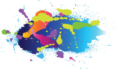  splatter Color background illustration vector design