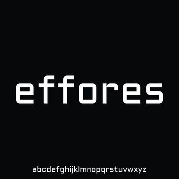 effores, bold condensed font for poster and head line