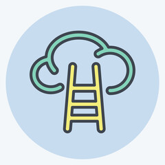 Icon Career. suitable for Startup symbol. color mate style. simple design editable. design template vector. simple illustration