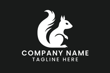 squirrel logo design tshirt vector graphic art