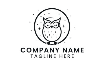 owl logo design tshirt vector graphic art