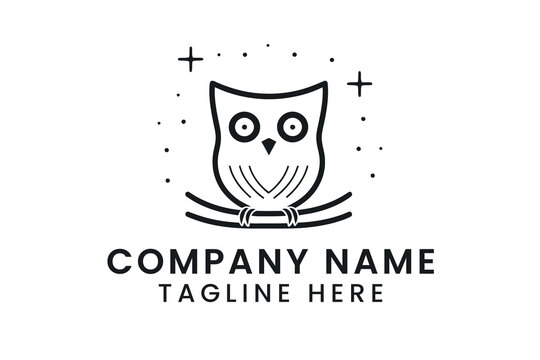 owl logo design tshirt vector graphic art