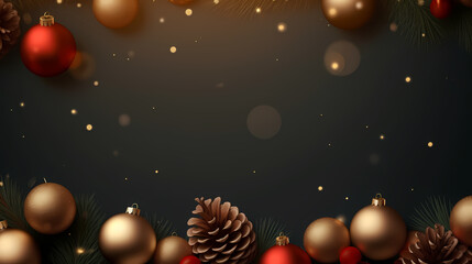 Christmas background with copy space area