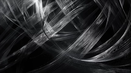 Poster This background image features brush-drawn intersecting streamlines in silver on a black background.  © burkyposh