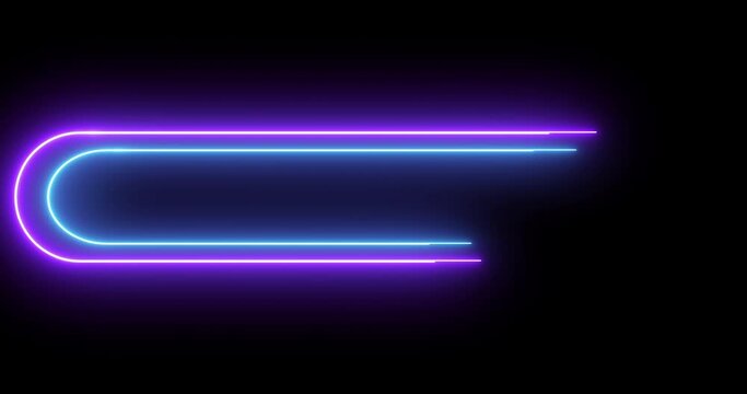 4K cool neon blue and purple colored lower third. Animated cool-designed neon blue and purple colored lower third for a title, TV news, information call box bars, and news channels. Easy to use.

