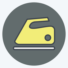 Icon Iron. suitable for education symbol. color mate style. simple design editable. design template vector. simple illustration