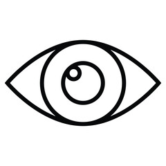 Eyes icon vector. Vision icon symbol isolated