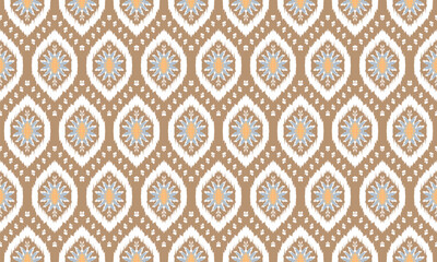 Hand draw African Ikat paisley embroidery.geometric ethnic oriental seamless pattern traditional.great for textiles, banners, wallpapers, wrapping vector design.