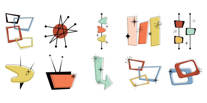 Retro Vintage Mid-Century Set