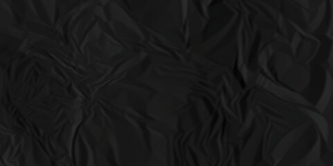 Fototapeta premium Black crumpled paper texture. Black wrinkled paper texture. Black paper texture. Black crumpled and top view textures can be used for background of text or any contents .