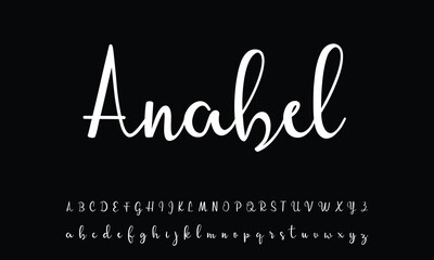 signature Font Calligraphy Logotype Script Brush Font Type Font lettering handwritten