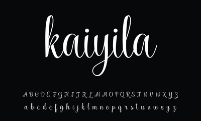 signature Font Calligraphy Logotype Script Brush Font Type Font lettering handwritten