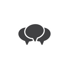 Multiple chat bubbles vector icon - 766817547