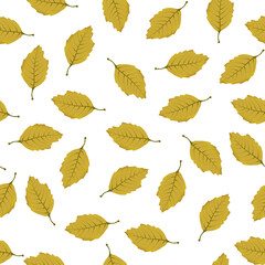 Autumn leaves seamless pattern, fall illustration, decoration, digital paper, wallpaper, wrapping paper